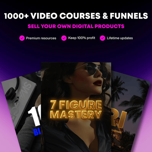 1000+ Video Courses & Funnels Bundle | MRR, PLR, Resell Rights | Digital Courses, mrr plr Courses, Template Funnels, Life/Business Courses