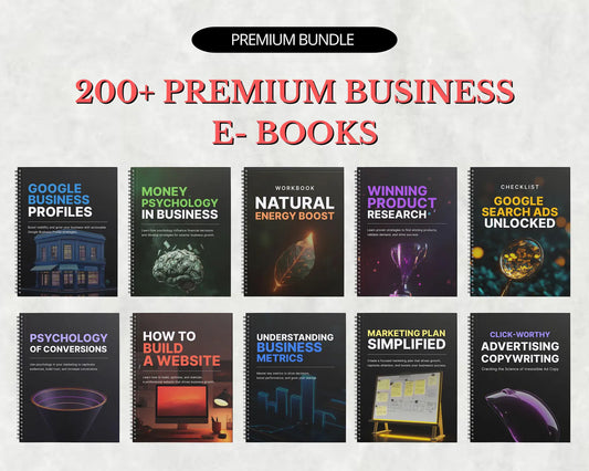 3 Bundle 🔥🔥 200+ Business Ebook Bundle | Marketing Bundle | Digital Business Courses, Marketing Courses, Dropshipping Courses + 3 BONUS Bundles 🎁